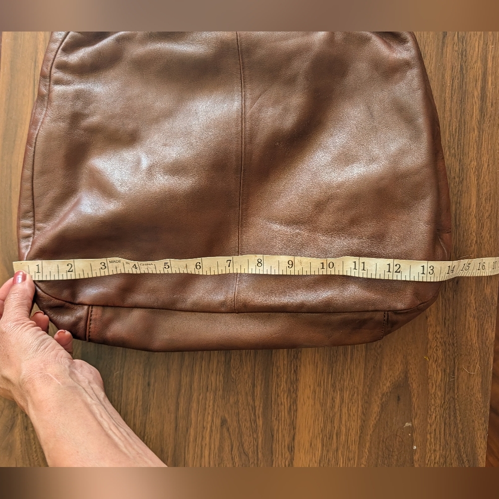 COACH Leather Lynn Soho Purse Hobo Shoulder Bag F 17092 Brown leather - Picture 14 of 16